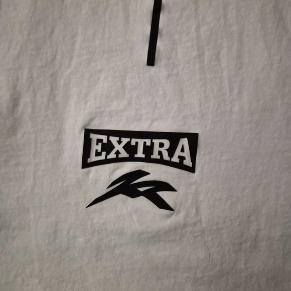 ☆5/$15☆H&M Divided “EXTRA” Racing Long Sleeve Shirt | White & Black | XS - Picture 13 of 16